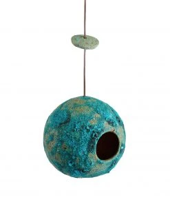 Stan Bitters Ceramic Birdhouse In Blue Art