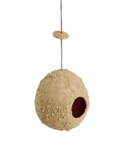 Stan Bitters Ceramic Birdhouse In Tan Art