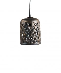 Stan Bitters Small Cylinder Hanging Lantern In Bronze