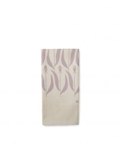 Skinny LaMinx Final Few Flower Ring Tea Towel In Lavender And Grey