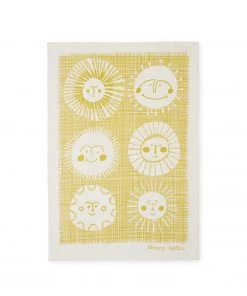 Skinny LaMinx All Linens Sunnyside Tea Towel In Yellow