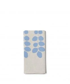 Studiopatró Linen Vertical Botanical Napkin In Dawn