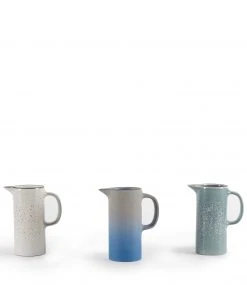 Heath Clay Studio Small Pitcher In Bluejay And Opaque White Accessories