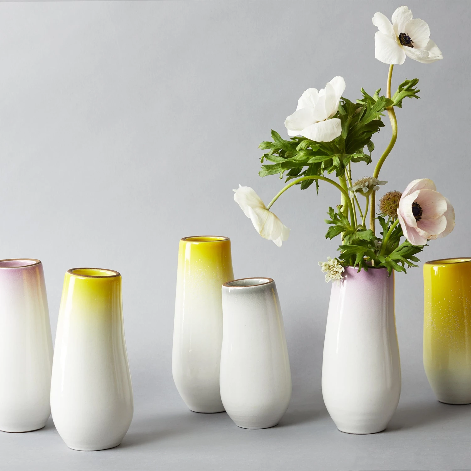 Heath Clay Studio Sprout Vase In Light Grey Whale Gradient 3 Heath Clay Studio Sprout Vase In Light Grey Whale Gradient