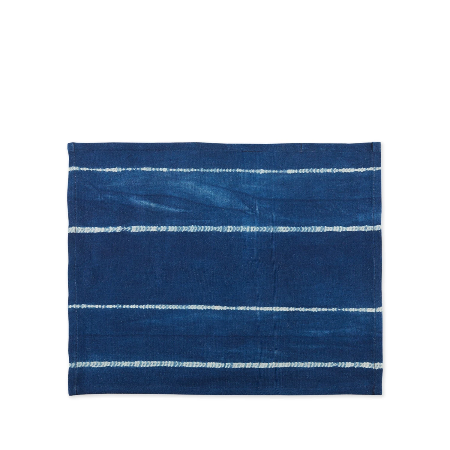 Tensira All Linens Indigo Cotton Tie Dyed Placemat 1 Tensira All Linens Indigo Cotton Tie Dyed Placemat