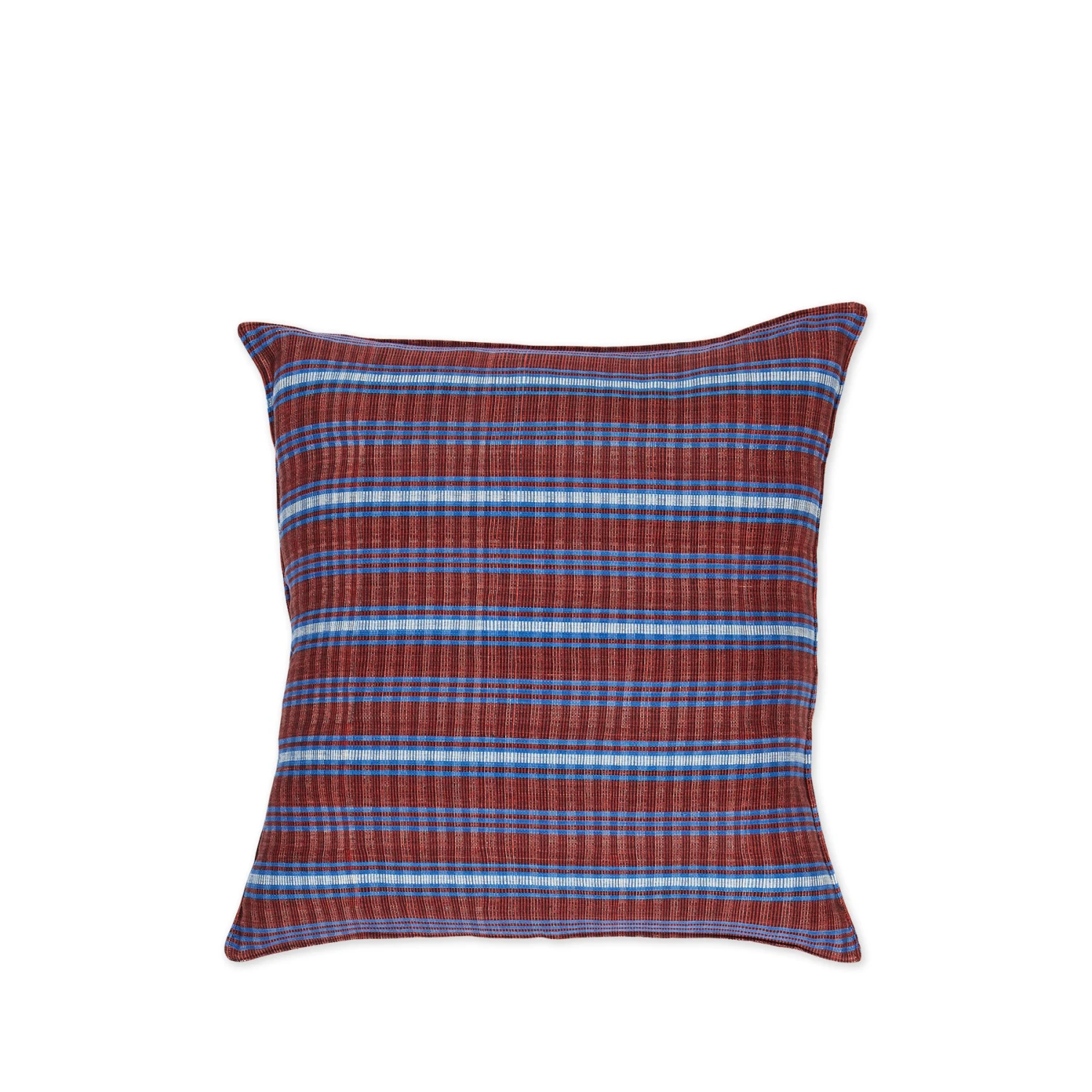 Tensira Cotton Tartan Pillow In Red And Blue 1 Tensira Cotton Tartan Pillow In Red And Blue