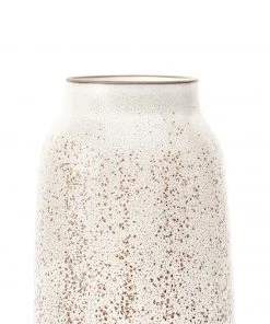 Heath Clay Studio Vases Tall Vase In Opaque White And Matte Brown