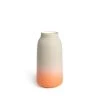 Heath Clay Studio Accessories Tall Vase In Fog And Tangerine