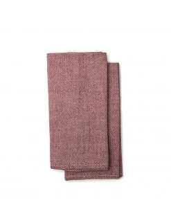Växbo Lin Kypert Napkins In Bordeaux (Set Of 2)