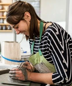 Heath Clay Studio Accessories Small Pitcher In Opaque White And Matte Brown