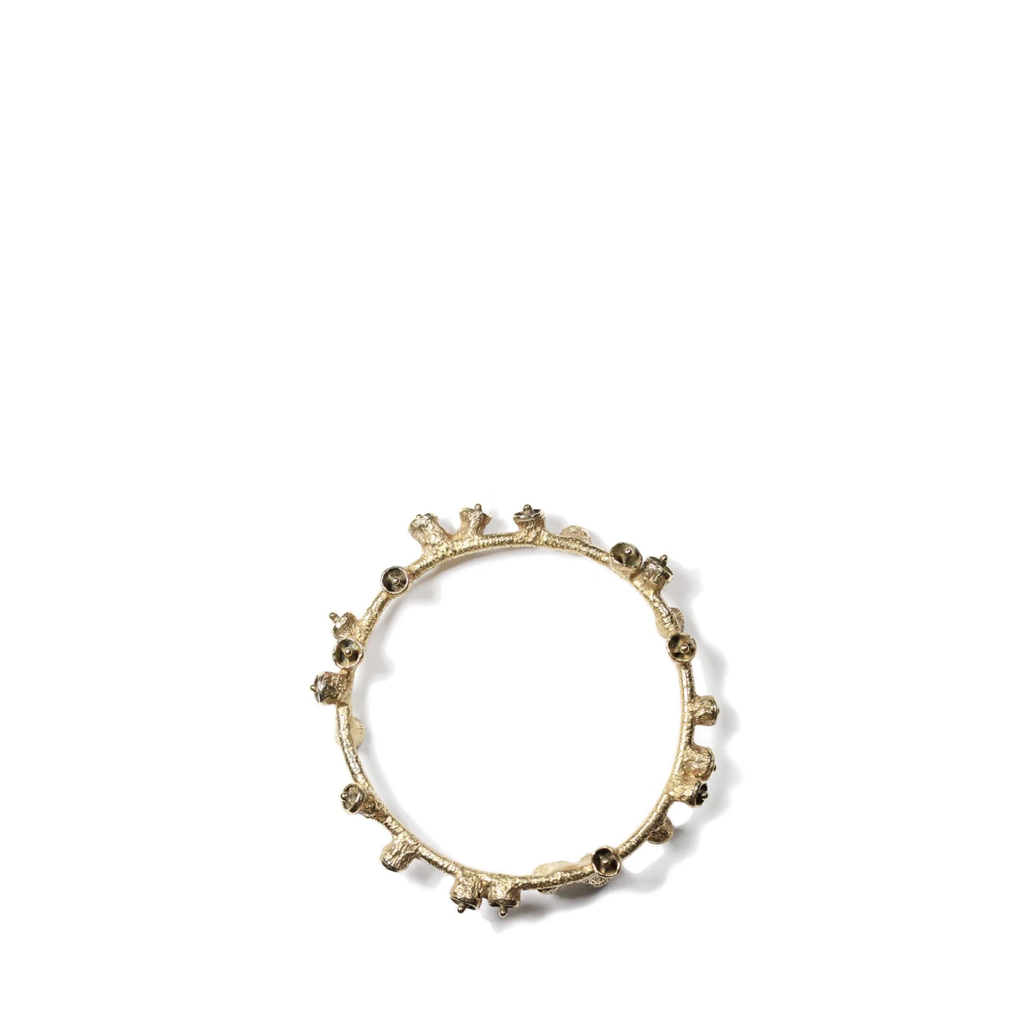 Kirsten Muenster Brushed Brass Bell Pod Bracelet Jewelry 1 Kirsten Muenster Brushed Brass Bell Pod Bracelet Jewelry