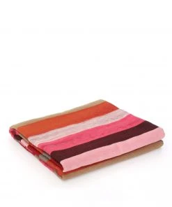 Garza Marfa Desert Blanket In Orange/Camel Pillows & Throws