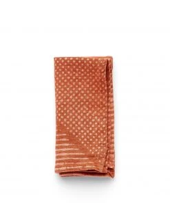 Block Shop Textiles Grain Napkins In Madder