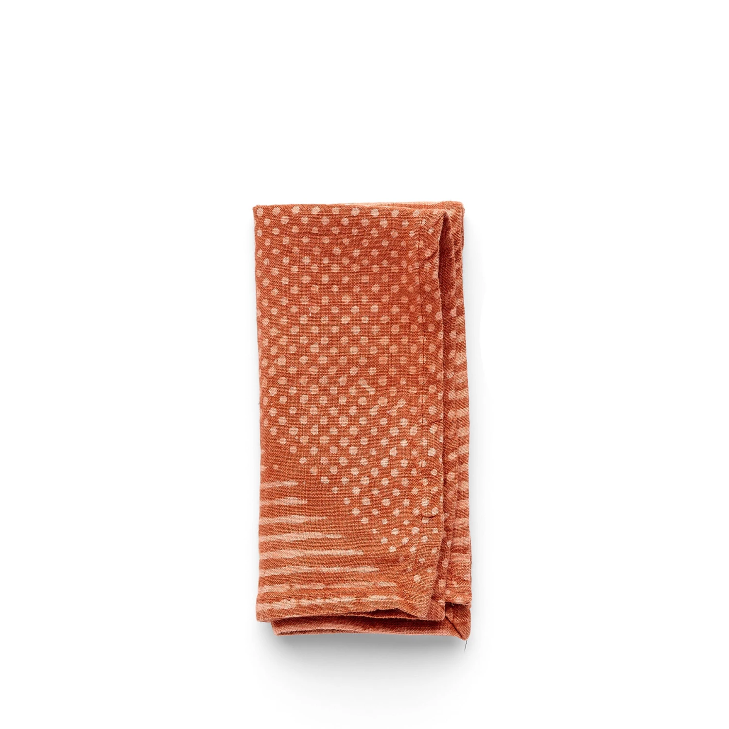 Block Shop Textiles Grain Napkins In Madder 1 Block Shop Textiles Grain Napkins In Madder