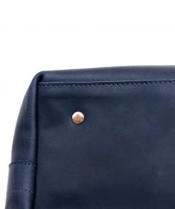 Heath Sews Studio Leather Tote In Midnight