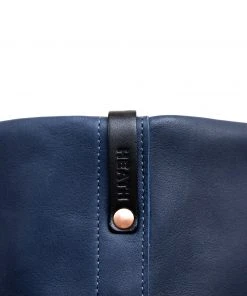 Heath Sews Studio Leather Tote In Midnight