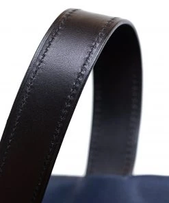 Heath Sews Studio Leather Tote In Midnight