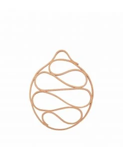 Heath Ceramics Trivet, Veg Tan Leather