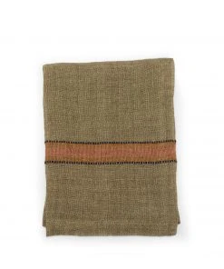 Libeco Marie Napkin In Green Stripe