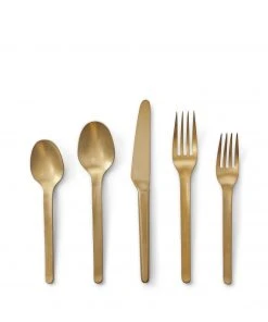 Heath Flatware Muir Flatware In Amber (5 Piece Setting)