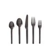 Heath Flatware All Dinnerware Muir Flatware In Onyx (5 Piece Setting)