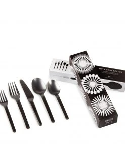 Heath Flatware All Dinnerware Muir Flatware In Onyx (5 Piece Setting) 2 Heath Flatware All Dinnerware Muir Flatware In Onyx (5 Piece Setting)