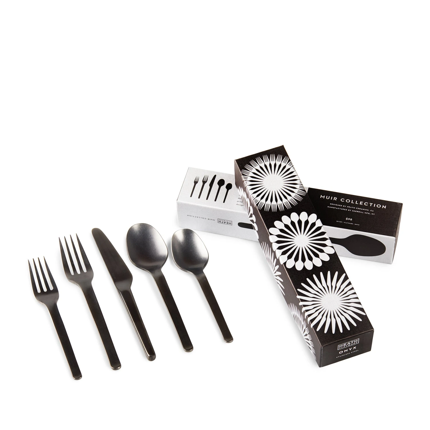 Heath Flatware All Dinnerware Muir Flatware In Onyx (5 Piece Setting) Heath Flatware All Dinnerware Muir Flatware In Onyx (5 Piece Setting)