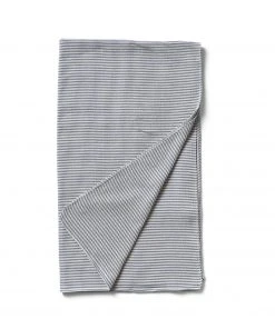 Native Organic Organic Cotton Waffle Weave Throw In Indigo