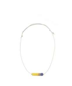 Heath Jewelry Jewelry Small Barrel Necklace In Bright Yellow/Moonstone