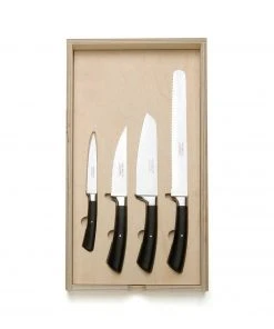 David Mellor Kitchen Knife Specialist Set With Black Handle Registry Essentials