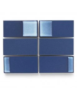 Heath Ceramics Tile DG6 Bay Blue Blend Rectangles