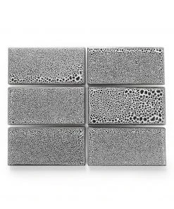 Heath Ceramics Tile LM1 Chalk-Gunmetal