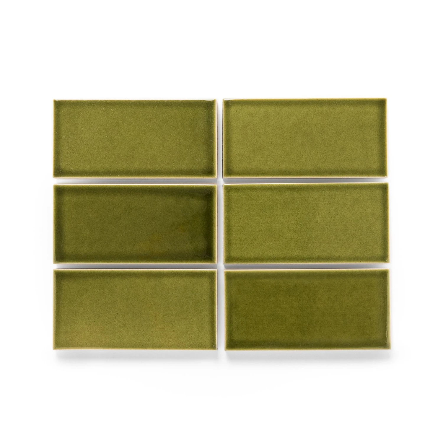 Heath Ceramics Tile G13.2 Olive Gloss 1 Heath Ceramics Tile G13.2 Olive Gloss