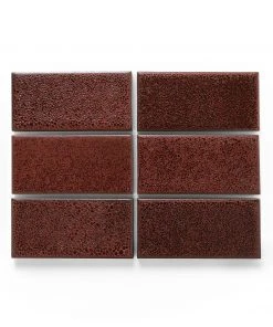 Heath Ceramics Tile LM2 Paprika-Gunmetal