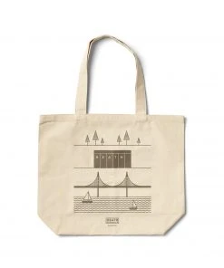 Heath Ceramics Fun & Unique Sausalito Tote In Warm Grey