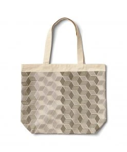 Heath Ceramics Mural Tote In Warm Grey