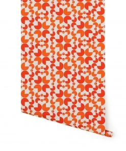 Heath For Hygge & West Wallpaper In Cayenne Arcade