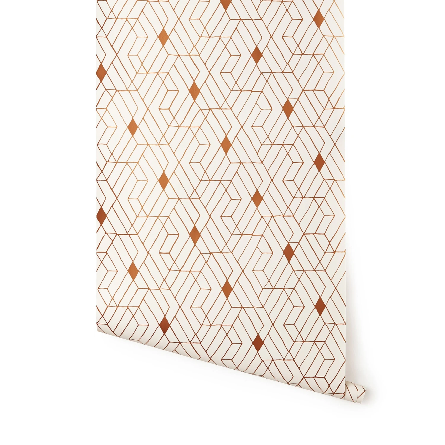 Heath For Hygge & West Wallpaper In Copper Quilt Heath For Hygge & West Wallpaper In Copper Quilt