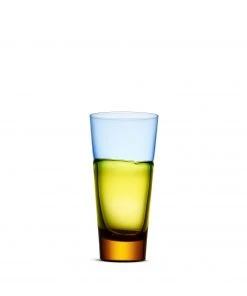 Sugahara Water Glass In Blue/Yellow
