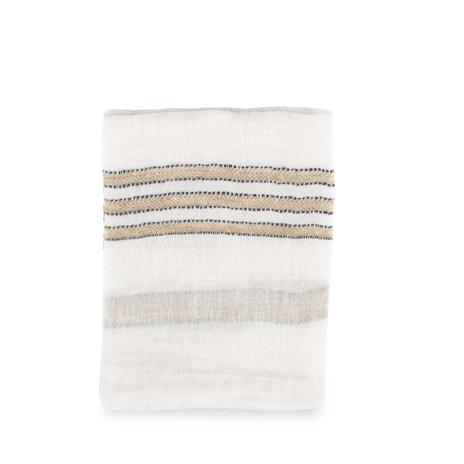 Libeco All Linens West Hinder Napkin In Wheat Stripe 1 Libeco All Linens West Hinder Napkin In Wheat Stripe